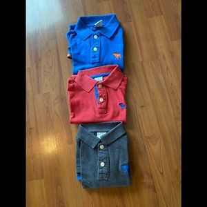 Abercrombie Kids set of 3 polo shirts sz XL